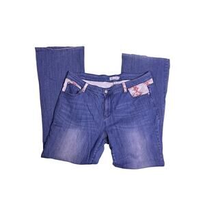 Ranch Dress’n Aztec Bootcut Jeans Womens 38x34 Western Denim High Waist Cowgirl